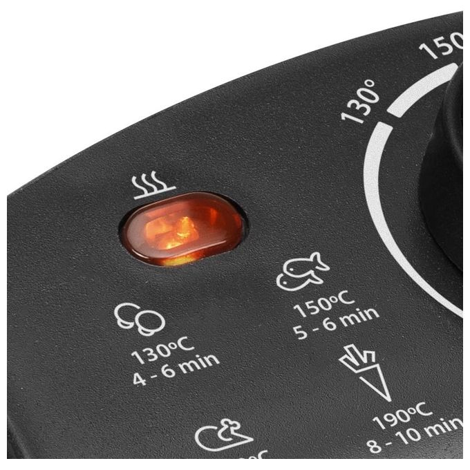 Tristar FR-6946 Friggitrice 3 Litri Singolo Nero-Acciaio Inossidabile Indipendente 2000W