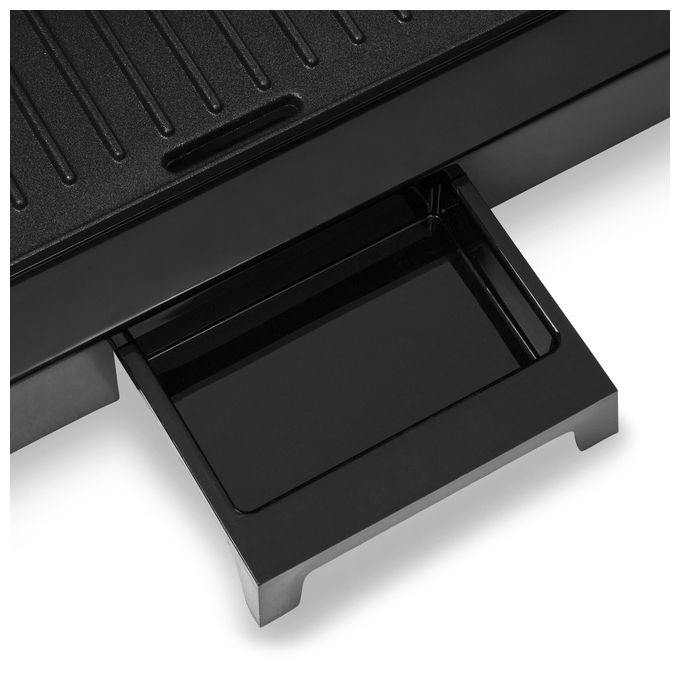 Tristar GR-2854 Bistecchiera Elettrica a Contatto 1000W Rivestimento Antiaderente Coperchio Galleggiante colore Nero
