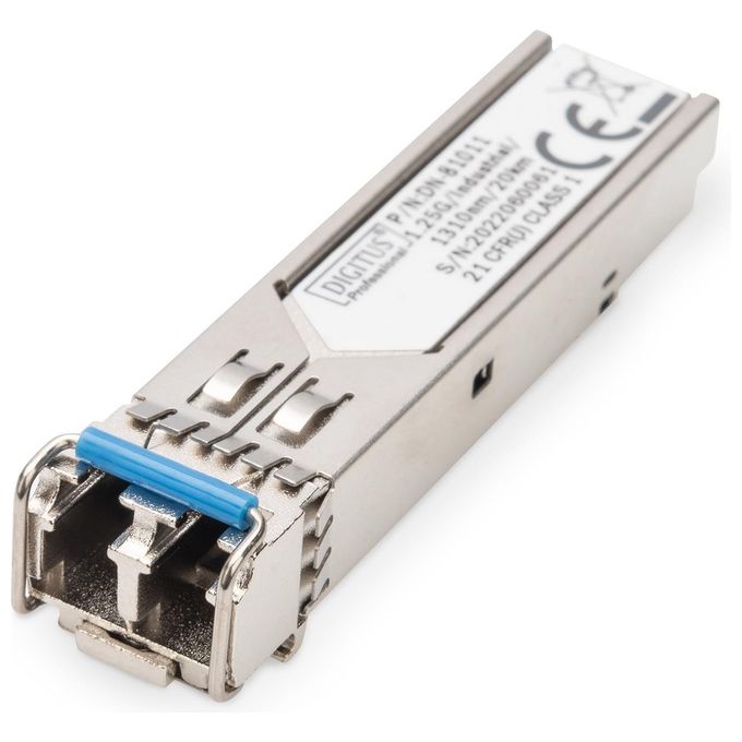 Digitus by Assmann DN-81011 modulo del Ricetrasmettitore di Rete Fibra Ottica 1250 Mbit-s mini-GBIC-SFP 1310 nm