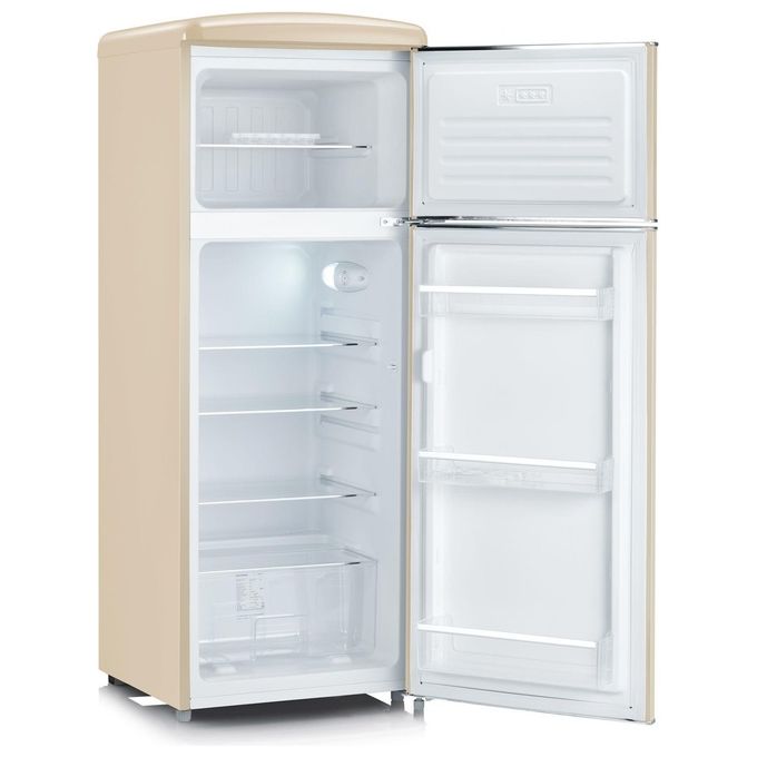 Severin RKG 8933 Frigorifero Doppia Porta 206 L 144 cm Classe E 39 dB Statico LED colore Crema