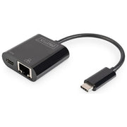 Digitus DN-3027 Adattatore Gigabit Ethernet USB Type-C con supporto Power Delivery colore Nero