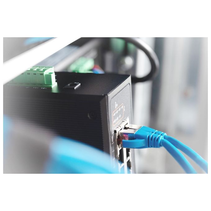 Digitus DN-651113 Switch Industriale 7 Porte Gigabit Poe + Una Porta Pd