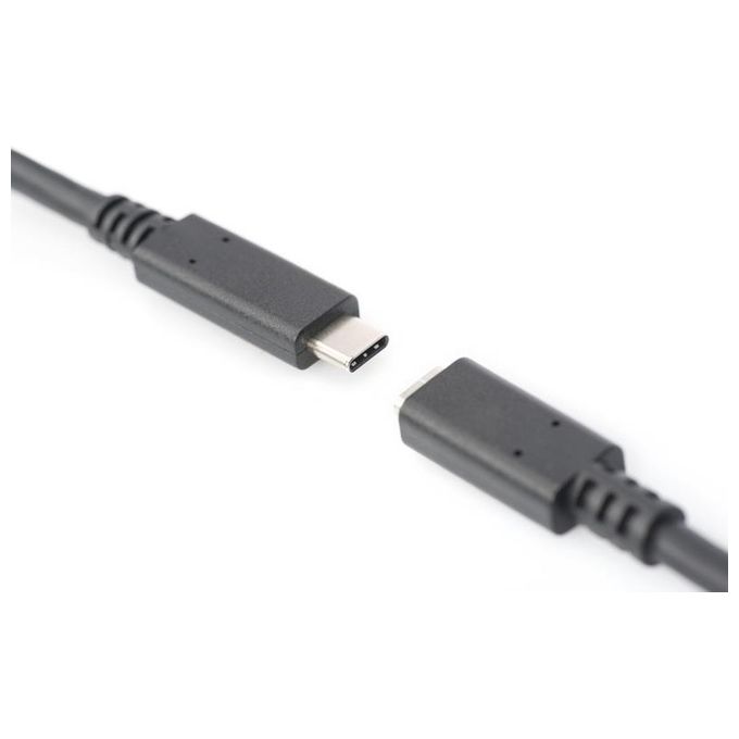 Digitus cavo prolunga usb tipo c maschio-femmina 1.5 mt 3a nero