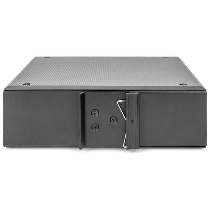 Digitus DN-651110 Switch di rete industriale a 10 porte Gigabit PoE 8x RJ45 2x SFP uplink non gestito montaggio su guida DIN 10-100-1000 Mbit-s colore Nero
