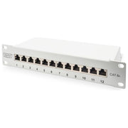 Digitus Pannello Patch Categoria 6a Schermato 12 Porte 10 Grigio 1U