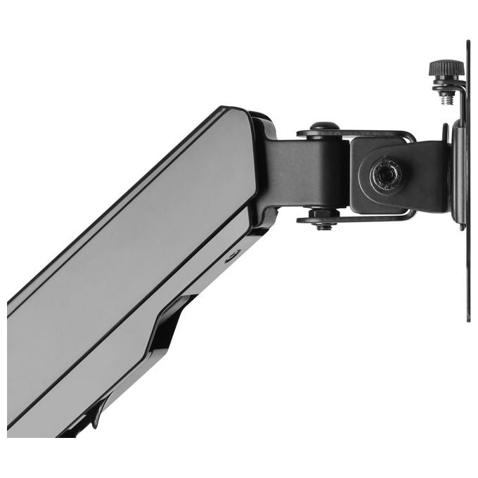 Digitus DA-90372 Postazione di lavoro flessibile per lavorare in piedi o seduti montaggio a parete schermo singolo regolazione altezza con molle a gas inclinazione -35° a +35° rotazione 360° colore Nero