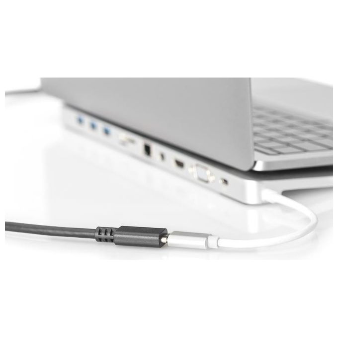Digitus cavo prolunga usb tipo c maschio-femmina 2 mt 3a nero