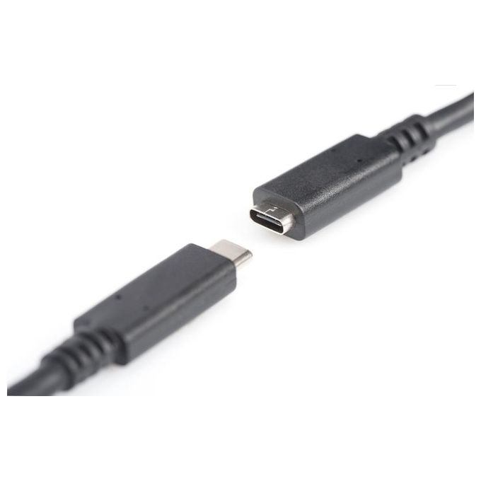 Digitus cavo prolunga usb tipo c maschio-femmina 2 mt 3a nero