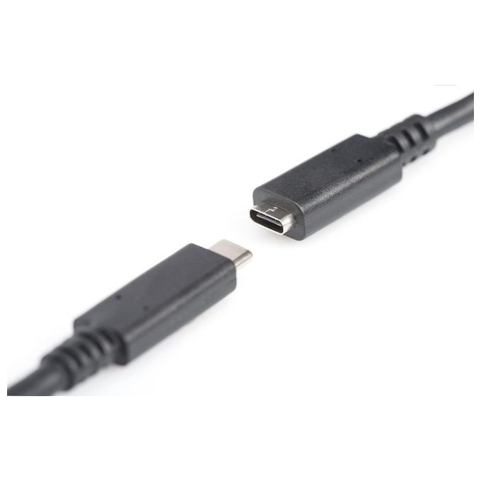 Digitus cavo prolunga usb tipo c maschio-femmina 2 mt 3a nero