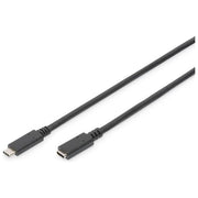 Digitus cavo prolunga usb tipo c maschio-femmina 2 mt 3a nero