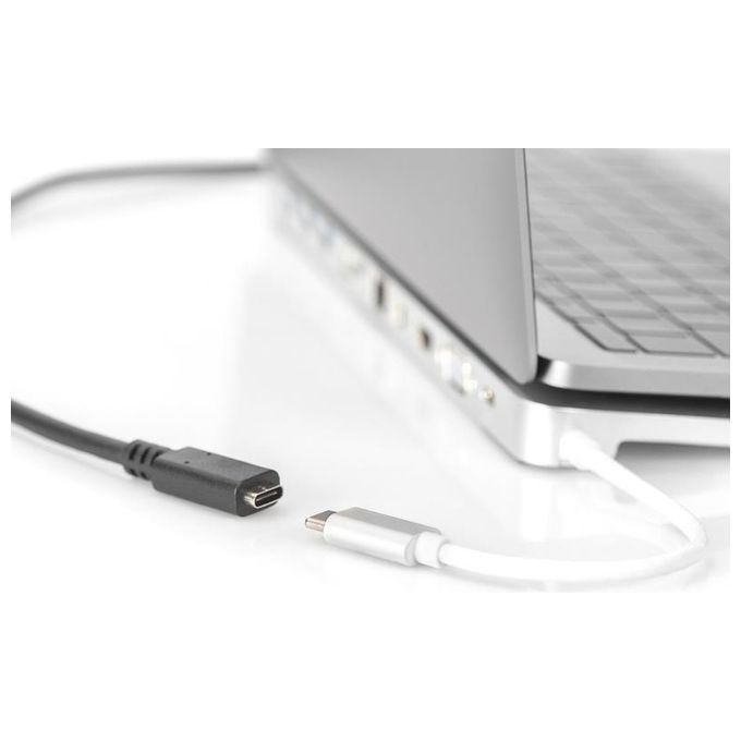 Digitus cavo prolunga usb tipo c maschio-femmina 2 mt 3a nero
