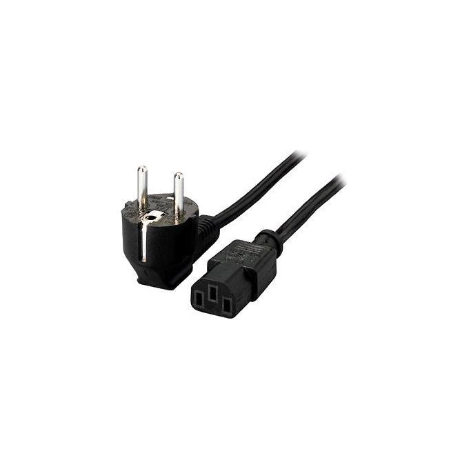 Equip Power Cavo Schuko Angled iec 60320 (c13)1 80mBlack
