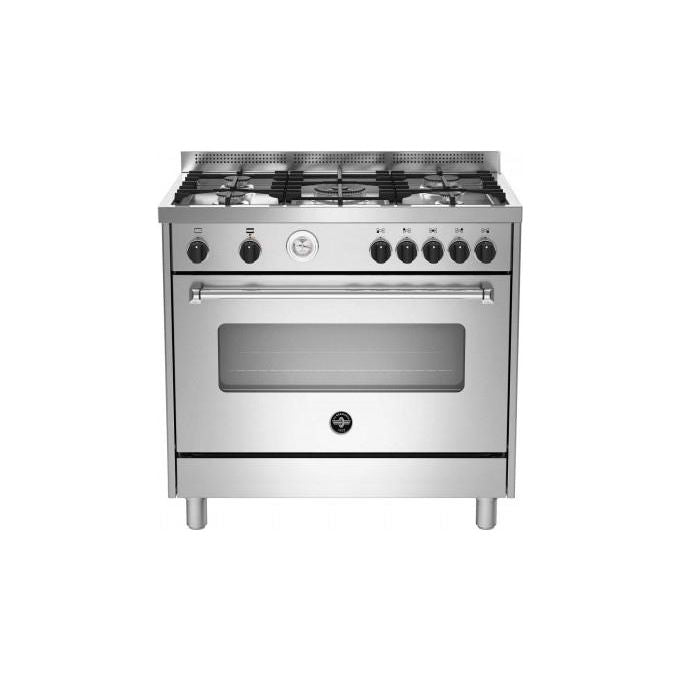 Bertazzoni La Germania AMN965GXT Americana Cucina Gas Elettrico 5 fuochi 115 L Classe A+ (89.7x60x96.5 cm) colore Acciaio inox