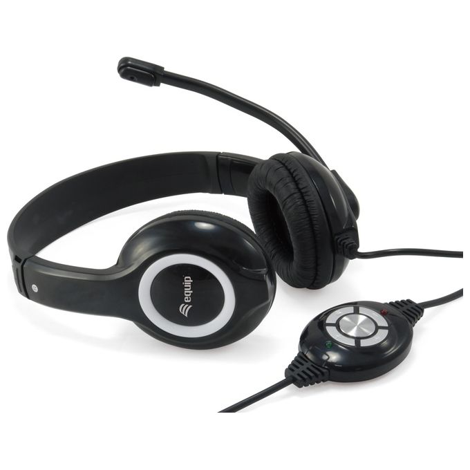 Equip Cuffia con Microfono Nero