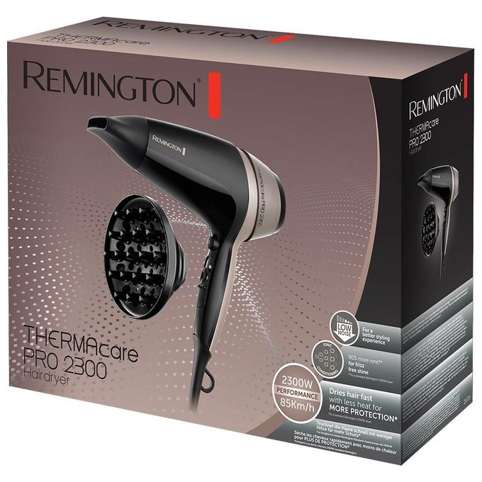 Remington D5715 Thermacare Pro Asciugacapelli 2300 W Ionico 2 velocita' 3 temperature Concentratore e Diffusore colore Nero Marrone