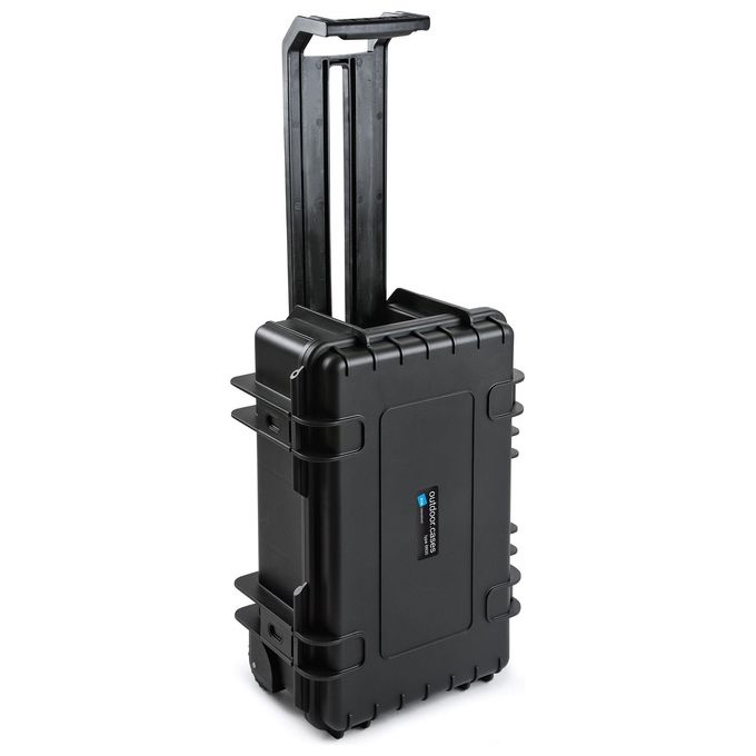 BandW Cases 6600-B Custodia Trolley per Interfaccia Audio in Polipropilene (PP) con Ruote e Chiusura a Clip colore Nero