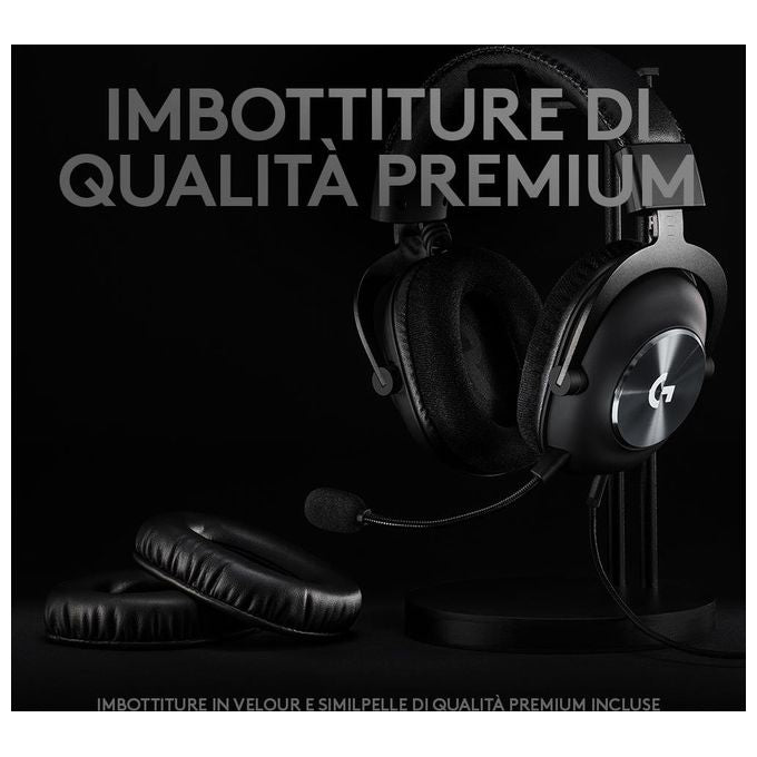 Logitech G PRO X Cuffia con Microfono per Gaming