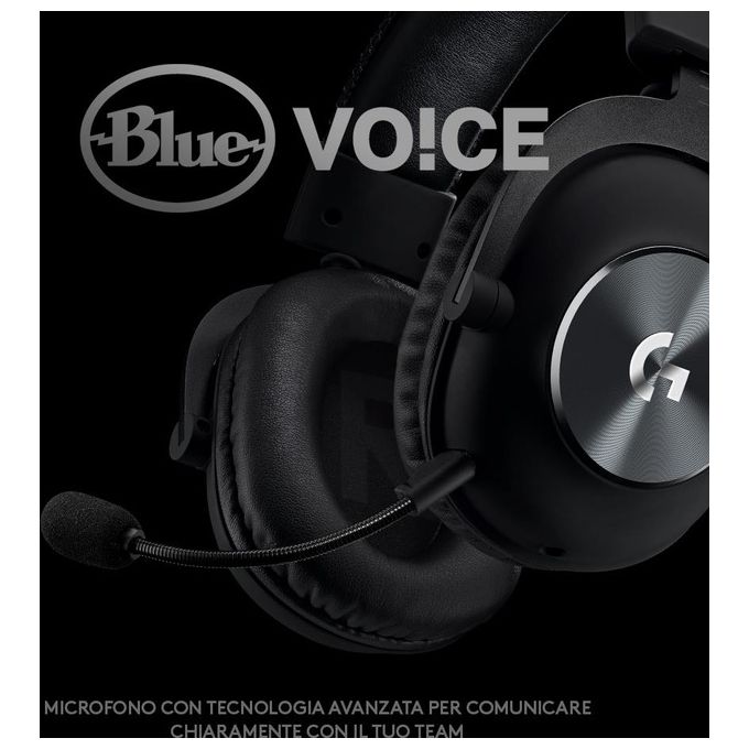 Logitech G PRO X Cuffia con Microfono per Gaming