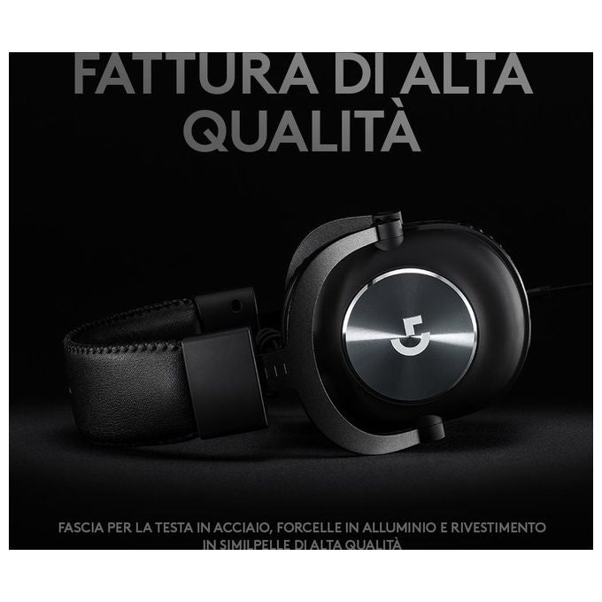 Logitech G PRO X Cuffia con Microfono per Gaming
