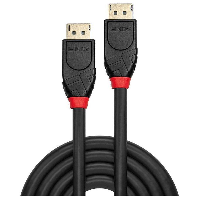 Lindy 41078 Cavo Attivo DisplayPort 10 m Supporta 4K 60Hz Chipset Integrato Bidirezionale colore Nero