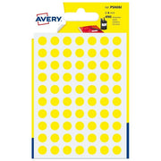 Avery Confezione 490 Etichette Rotonde Gialle 8mm
