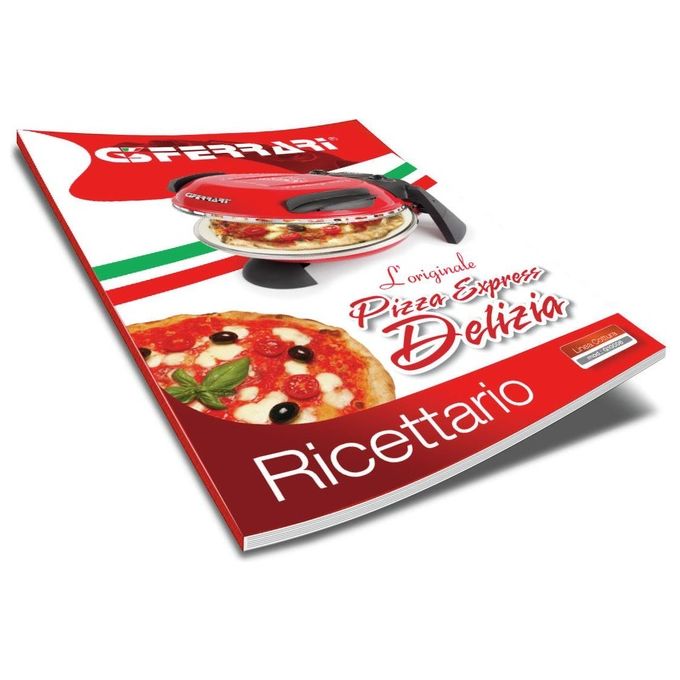 G3 Ferrari G1000602 Delizia Forno Pizza Elettrico 1200W Rosso per la cottura perfetta delle pizze e altri alimenti con design compatto e funzionale