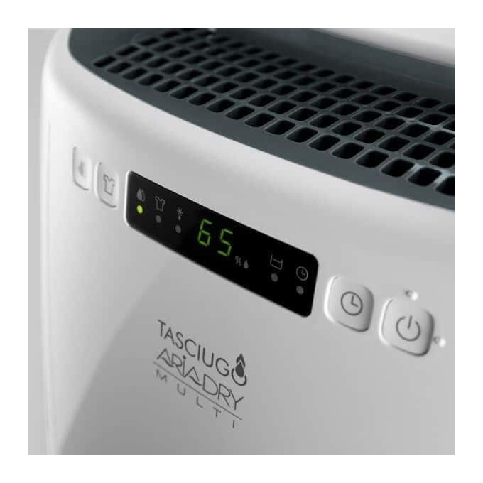 De'Longhi DEXD216RF AriaDry Deumidificatore 16L-giorno 285W Filtro 3 Azioni Serbatoio 2.1L R290 colore Bianco