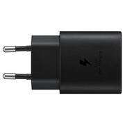 Samsung Caricabatterie Rapido da 25W Porta USB Type-C Nero + Cavo 1Mt USB Type-C Nero