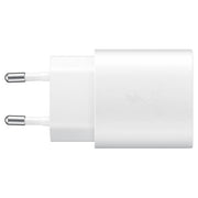 Samsung Caricabatterie Rapido da 25W Porta USB Type-C Bianco + Cavo 1Mt USB Type-C Bianco