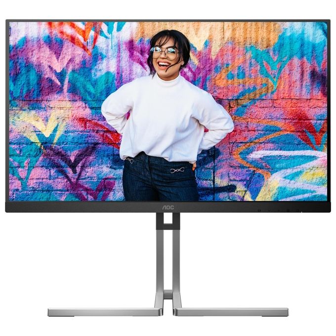 AOC Q27U3CV Monitor PC 27'' IPS Quantum Dot Quad HD 2560x1440 75Hz HDR400 USB-C 96W Hub USB 3.2 colore Nero