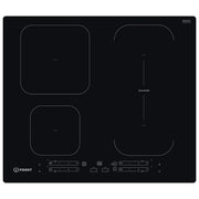 Indesit IB65B60NE Piano cottura a induzione 60 cm 4 zone DualZone PushandGo colore Nero