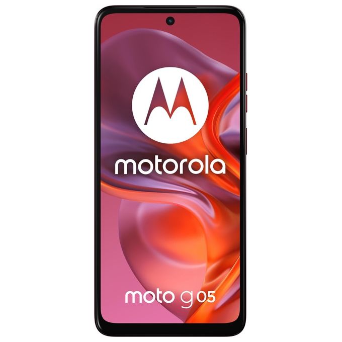 Motorola MOTO G05 Smartphone Dual SIM 6.67'' 4G 4GB 128GB Android 15 Fotocamera 50MP Batteria 5200mAh colore Rosso