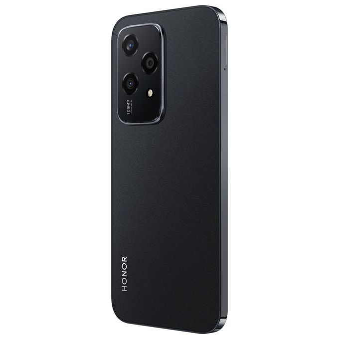 Honor 200 lite smartphone 5g 256gb 8gb ram 6.7 pollici amoled dual sim nero android 14