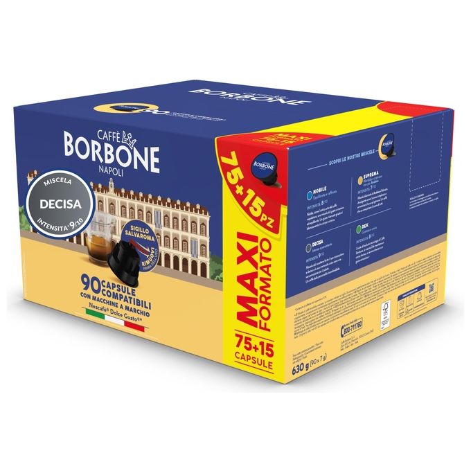 Borbone Dolce Gusto Re Decisa 75+15 Pezzi
