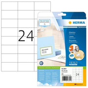 Herma Etichette 70x37mm Bianche 10 Fogli A4 240 Pezzi