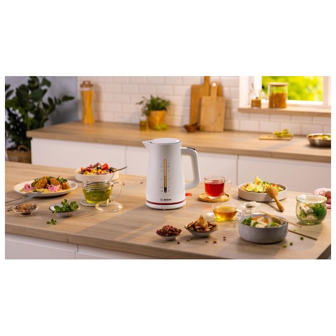 Bosch TWK3M121 MyMoment Bollitore Elettrico 1.7 L 2400 W Spegnimento Automatico Filtro Anticalcare colore Bianco