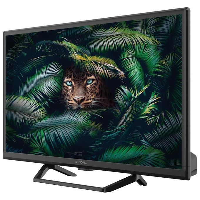 Strong SRT24HE4023C TV LED 24'' HD LCD Triplo Sintonizzatore DVB-T2 DVB-C DVB-S2 12V HbbTV colore Nero