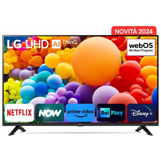 LG 55UT73006LA UT73 Smart TV 55'' 4K UHD LED webOS 24 HDR10 Pro Processore α5 Gen7 20W 3 HDMI Game Optimizer colore Blu