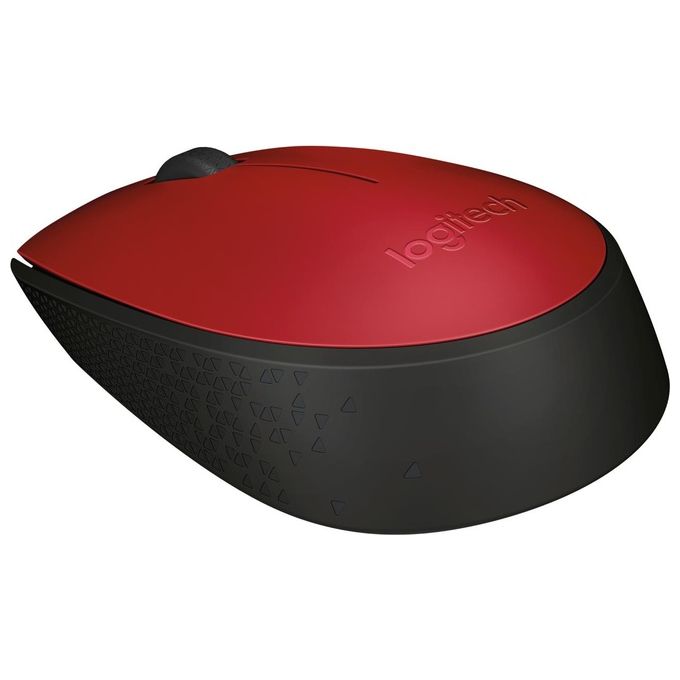 Logitech M171 Mouse Wireless Rosso