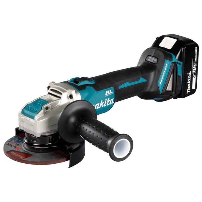Makita DGA521ZX1 Smerigliatrice Angolare a Batteria 18V 125 mm Brushless X-LOCK 8500 rpm colore Blu Nero