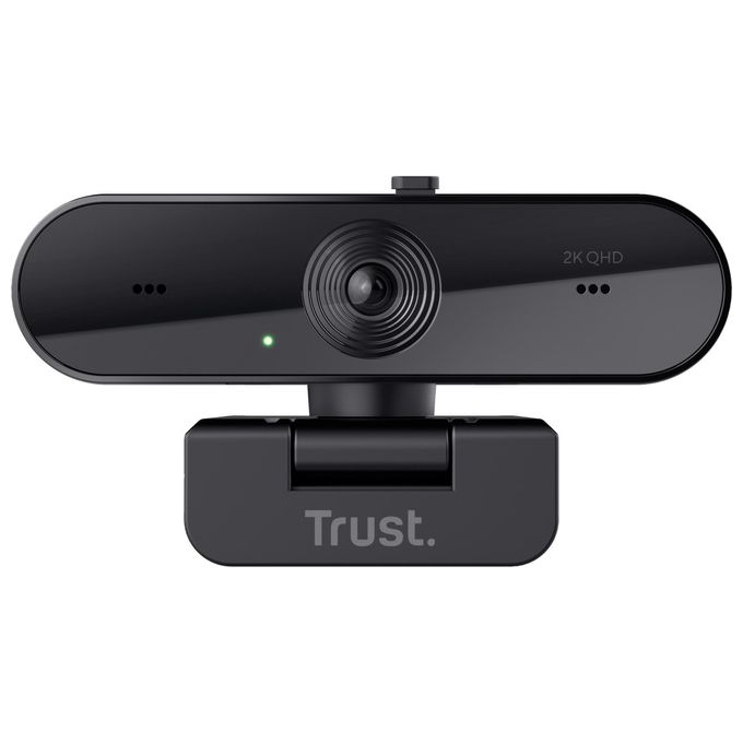 Trust 24733 Taxon Webcam QHD 2560x1440 Pixel 30 fps Autofocus Doppio Microfono Otturatore Privacy USB 2.0 colore Nero