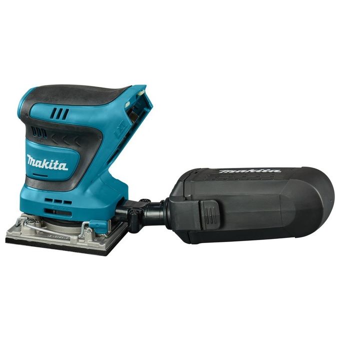 Makita DBO484Z Levigatrice Orbitale a Batteria 18 V 11000-14000 OPM con Velocita' Regolabile e Sistema Velcro colore Nero Blu