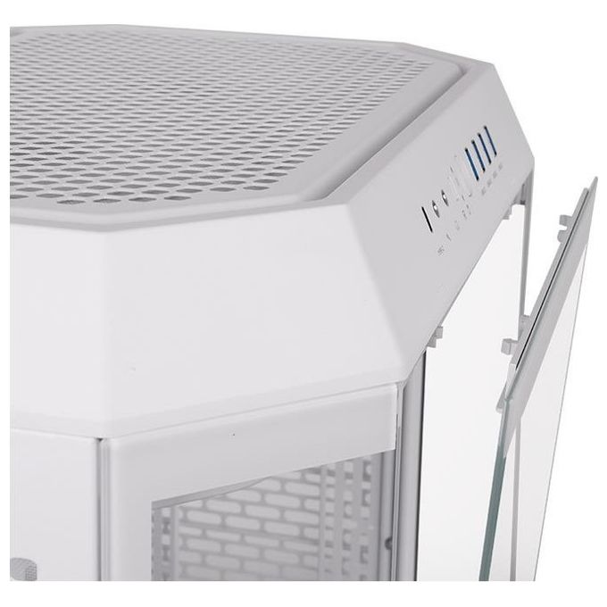Thermaltake CA-1Z1-00M6WN-00 The Tower 600 Case PC Gaming Midi Tower ATX Vetro Temperato con Supporto Connettori Nascosti e Ventole Preinstallate colore Bianco