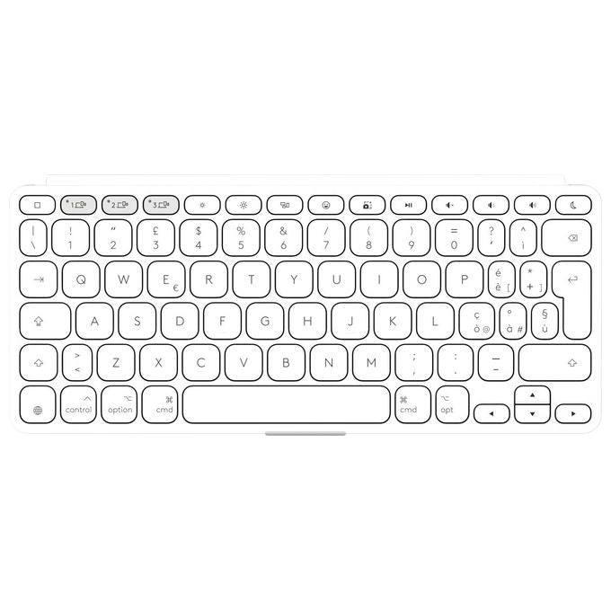 Logitech 920-013013 Keys-To-Go 2 Tastiera Wireless Bluetooth QWERTY Italiano per iPad iPhone Mac colore Bianco