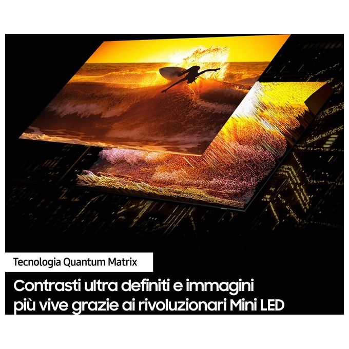 Samsung QE65QN90DATXZT Neo QLED 4K Mini LED Smart TV 65'' Processore NQ4 AI GEN2 Quantum Matrix Dolby Atmos colore Nero