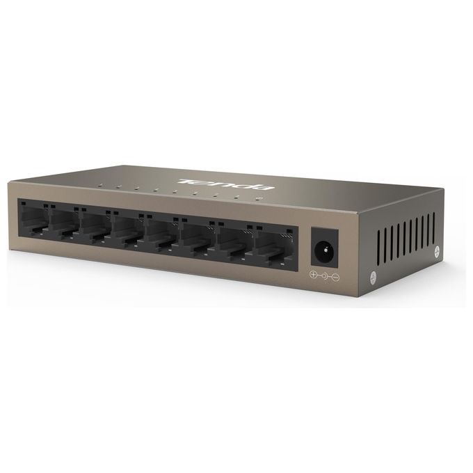 Tenda TEG1008M Switch Gigabit Unmanaged 8 Porte 10-100-1000 Mbps Desktop Parete QoS IGMP Snooping colore Oro
