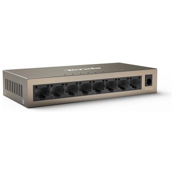 Tenda TEG1008M Switch Gigabit Unmanaged 8 Porte 10-100-1000 Mbps Desktop Parete QoS IGMP Snooping colore Oro