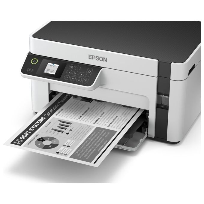 Epson ET-M2120 EcoTank Stampante Multifunzione Inkjet Monocromatica A4 Wi-Fi 32 ppm 1440x720 DPI LCD colore Nero