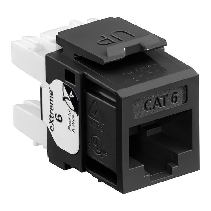 Leviton Presa Rj45 Cat.6 Utp Nera