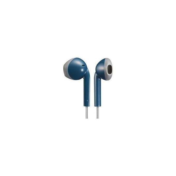 JVC HA-F19M-AH Auricolare Blu-Grigio Ipx2 con Microfono e Telecomando